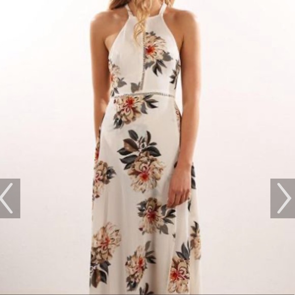 White Floral Maxi - Picture 2 of 4